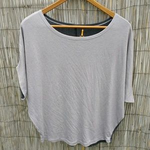 Lucy Yoga Dolman Contrasting Grays